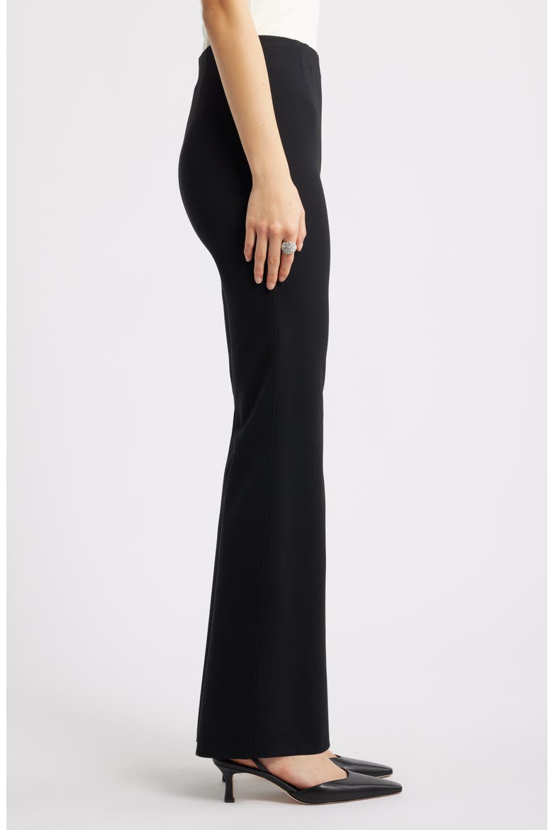 High Waist Flare Pants, Alternate, color, BLACK
