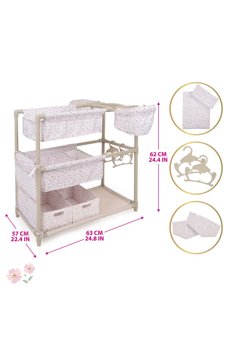 509 Crew Little Flora Twin Doll Play Center, Alternate, color, Multicolored