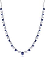 Lafonn Kaleidoscope Lab Grown Sapphire & Simulated Diamond Necklace