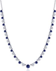Lafonn Kaleidoscope Lab Grown Sapphire & Simulated Diamond Necklace