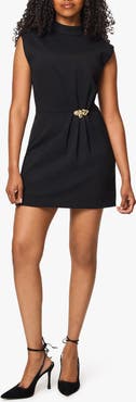 Habitual Mock Neck Sleeveless Dress with Hardware