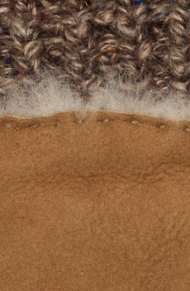 UGG<sup>®</sup> Sheepskin Genuine Shearling & Knit Cuff Gloves, Alternate, color, Chestnut