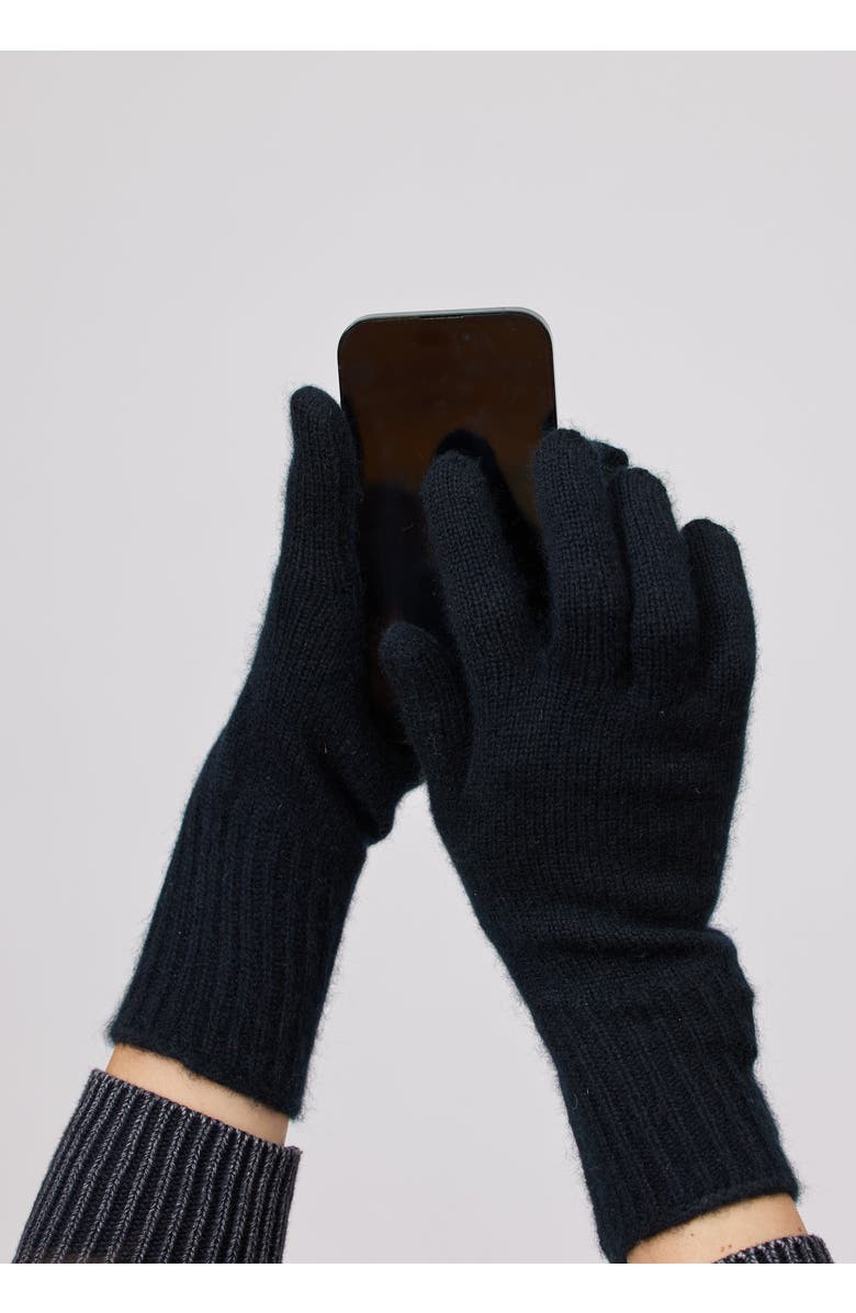 Hat Attack Cashmere Texting Gloves, Alternate, color, Black