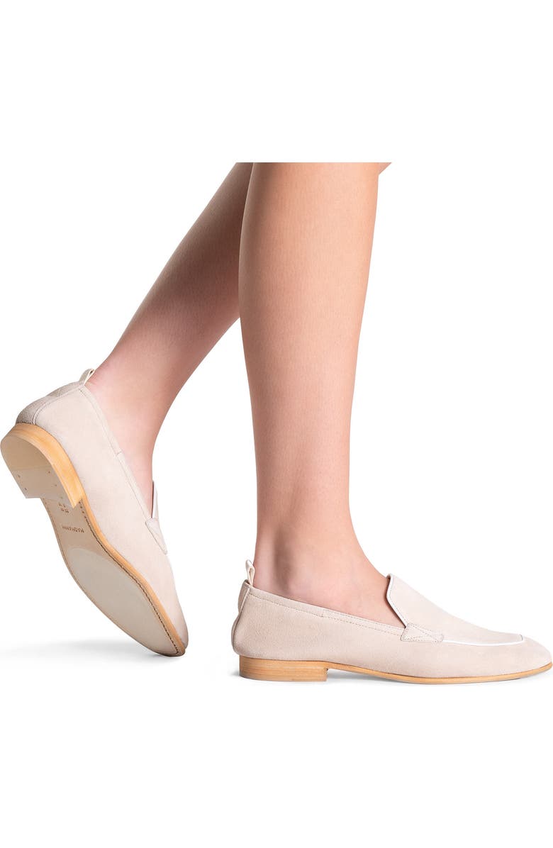 Magnanni Bella Loafer, Alternate, color, Champagne Suede