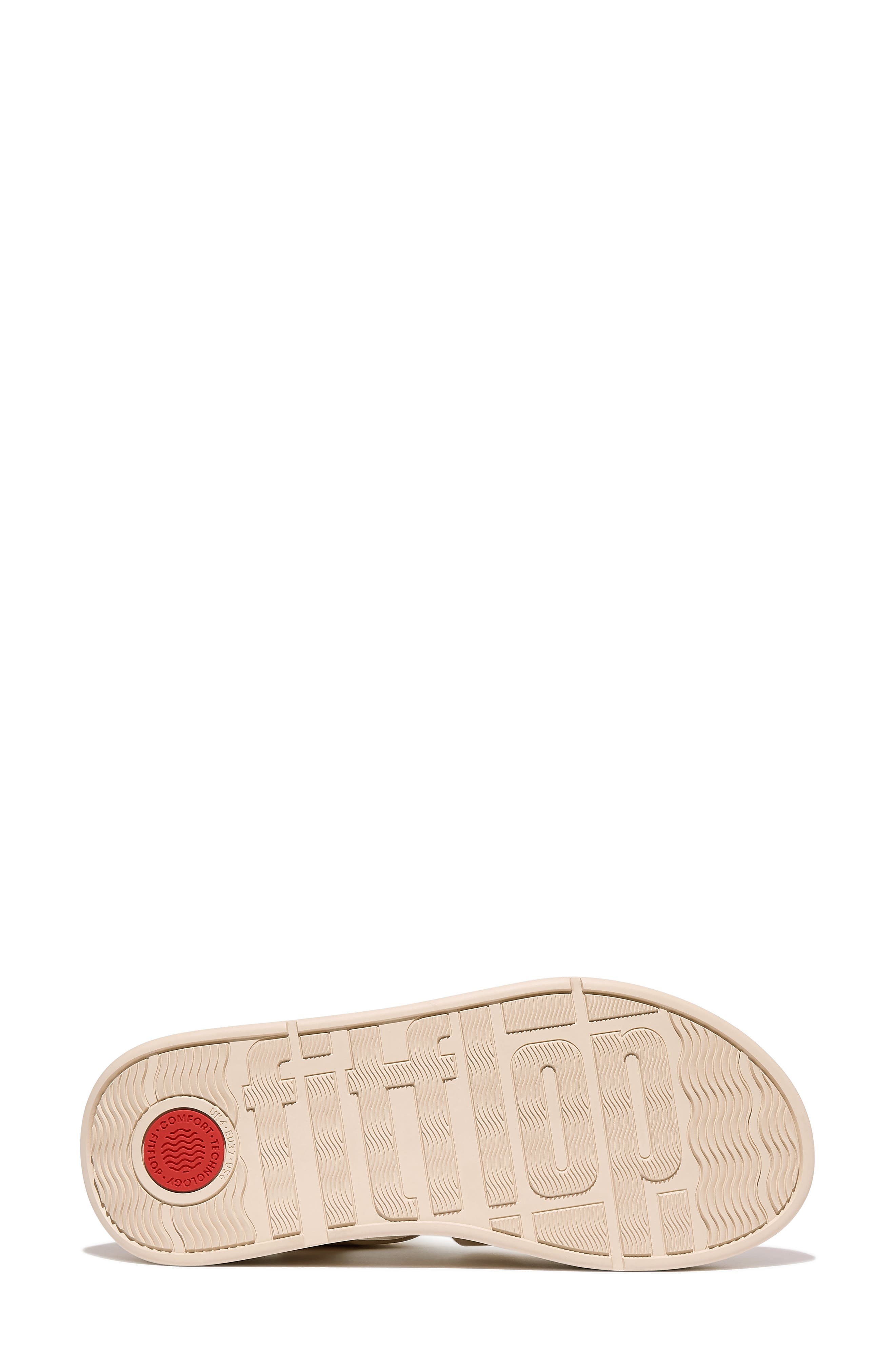 F-Mode Ankle Strap Platform Fisherman Sandal, Alternate, color, PLATINO