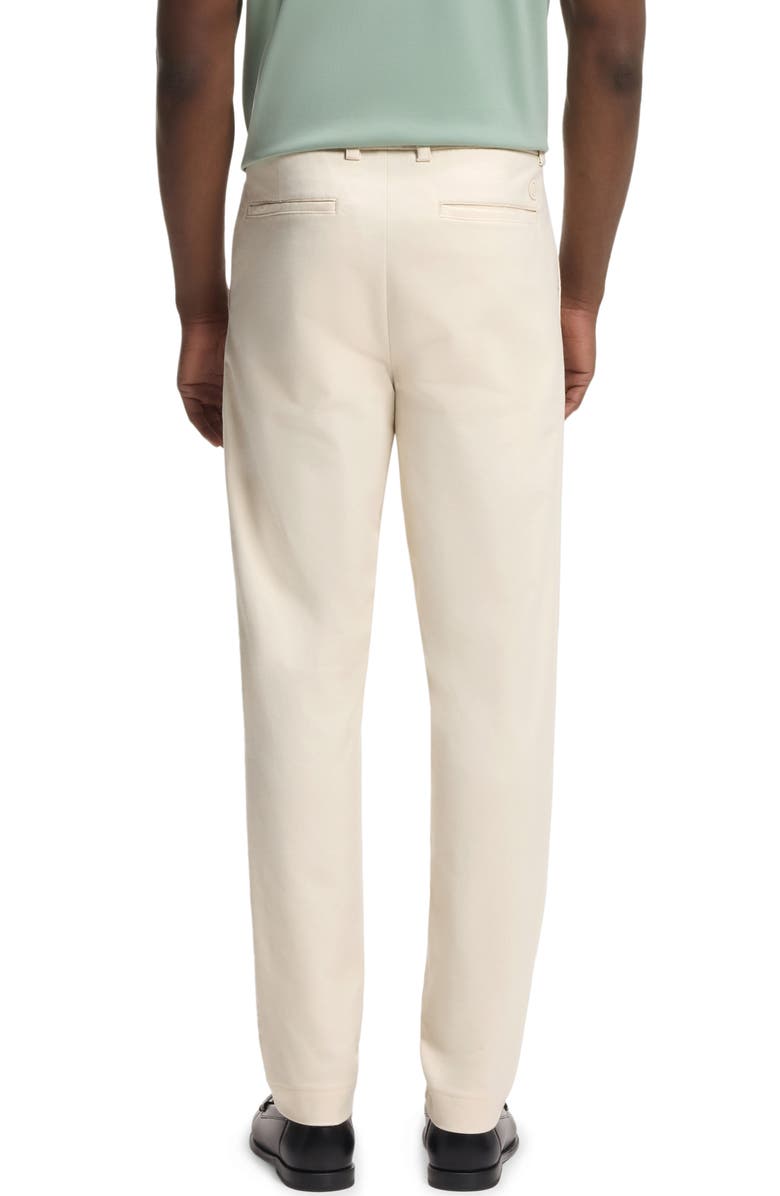 BOSS Kane Flat Front Straight Leg Pants, Alternate, color, Open White