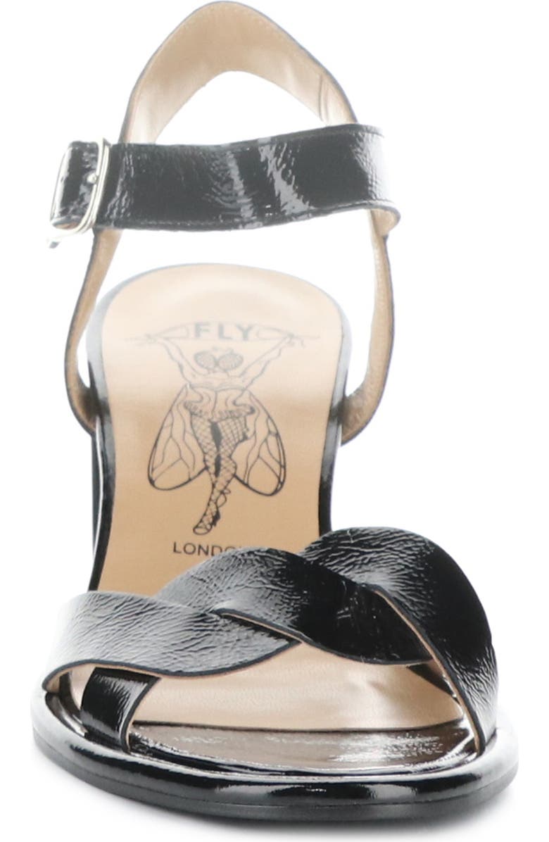 Fly London Moji Ankle Strap Sandal, Alternate, color, Black