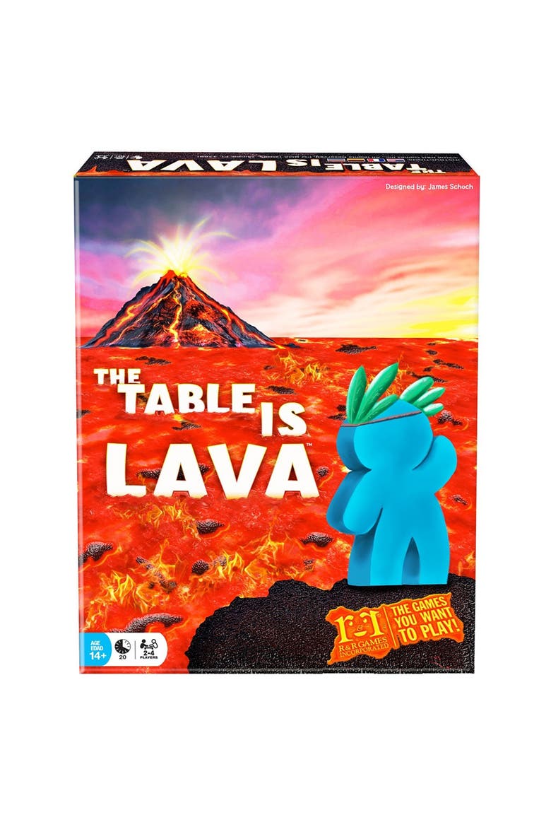 The Table Is Lava R&R Games, Card Throwing Meeple Game, Main, color, Multicolored