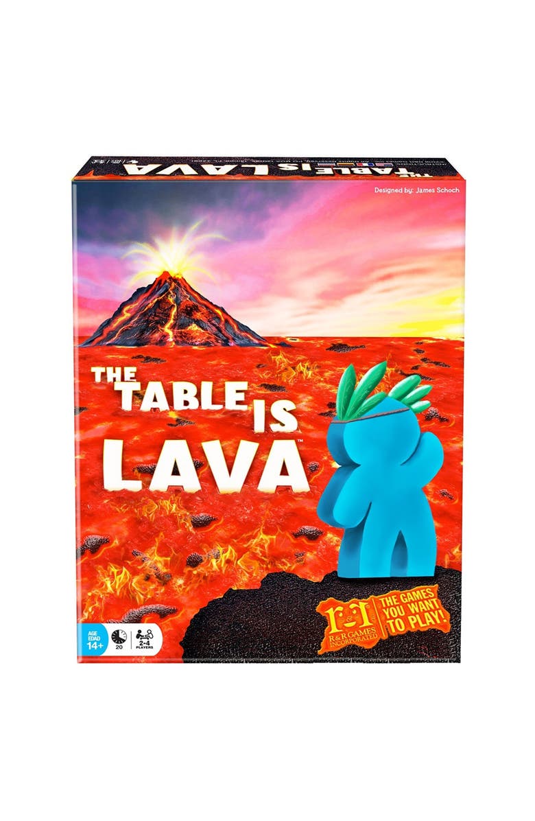 R&R Games The Table Is Lava R&R Games, Card Throwing Meeple Game, Main, color, Multicolored