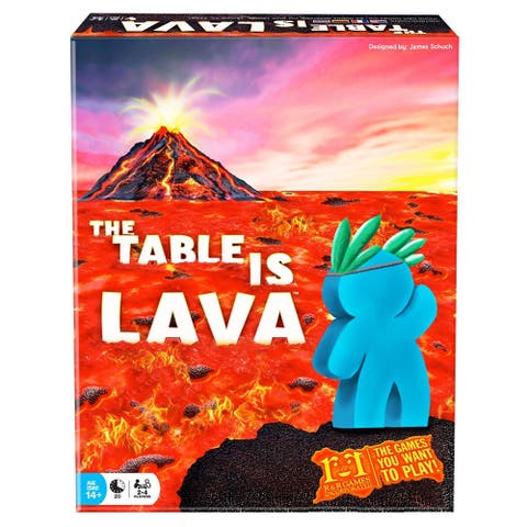 The Table Is Lava R&R Games, Card Throwing Meeple Game