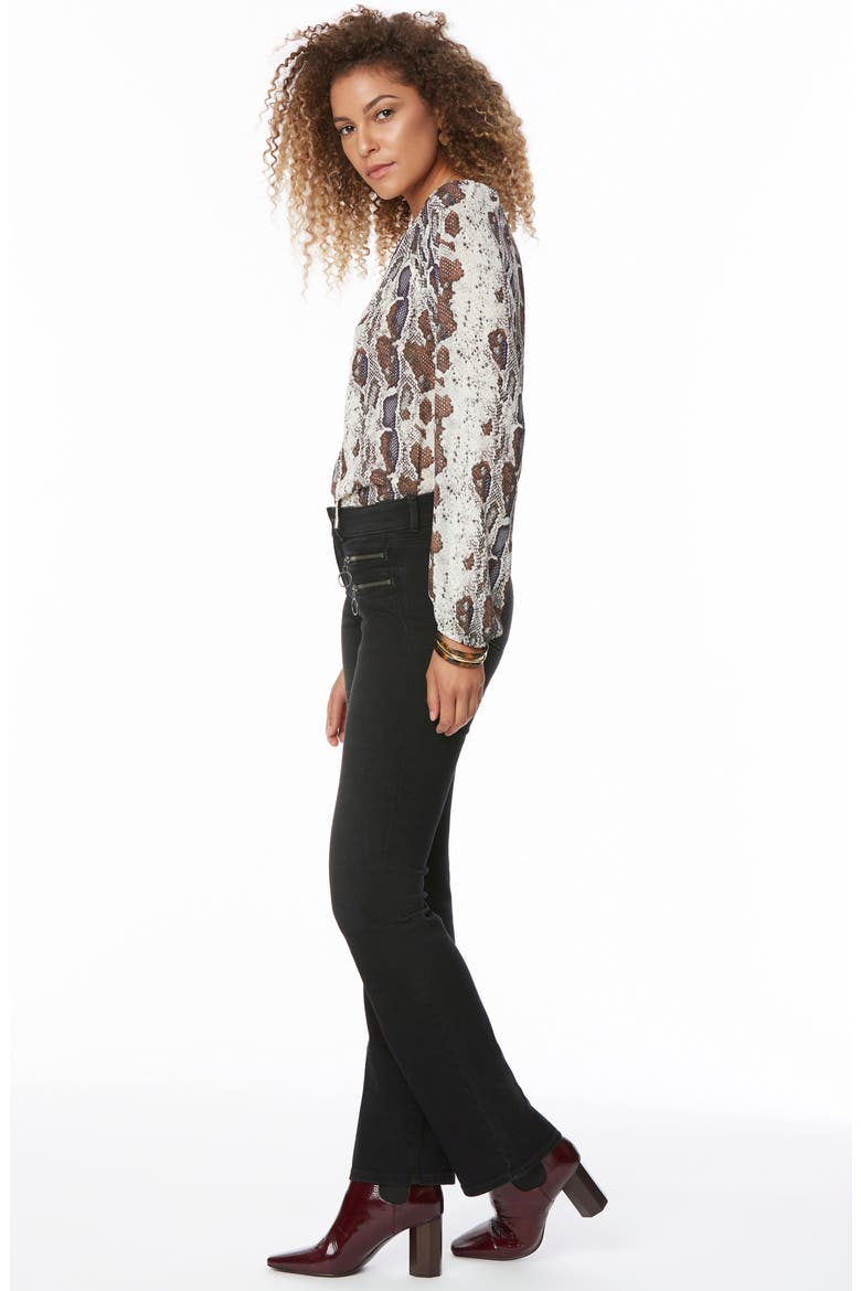 Marilyn Hip Zip Straight Leg Jeans, Alternate, color, GLORY