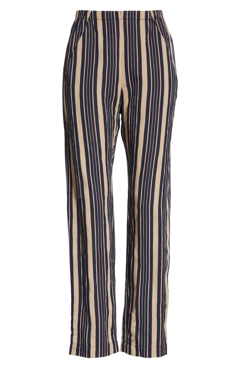Zero + Maria Cornejo Tabi Stripe Pull On Crop Pants, Alternate, color, 