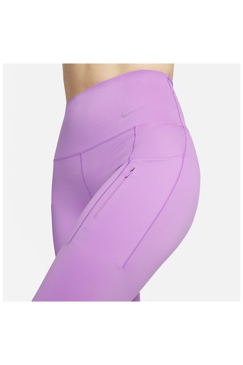 Dri-FIT Go Firm Support High Waist Crop Leggings, Alternate, color, 532 RUSH FUCHSIA/BLACK