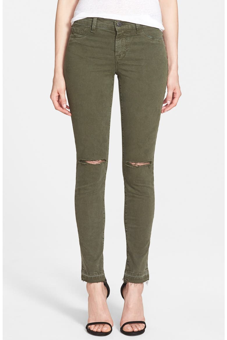 Mid Rise Skinny Jeans, Main, color, JUNGLE