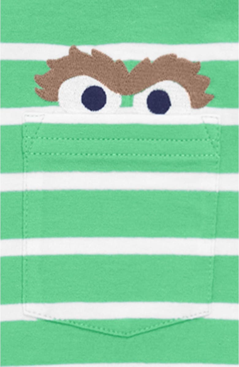 Primary Kids Sesame Street Embroidered T-Shirt Hoodie, Alternate, color, 