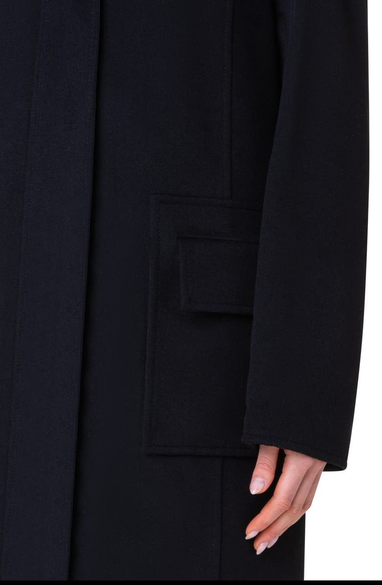 Akris punto Wool Duffle Coat, Alternate, color, 009 Black