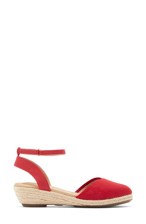 Me Too Niya Espadrille Wedge Sandal In Red