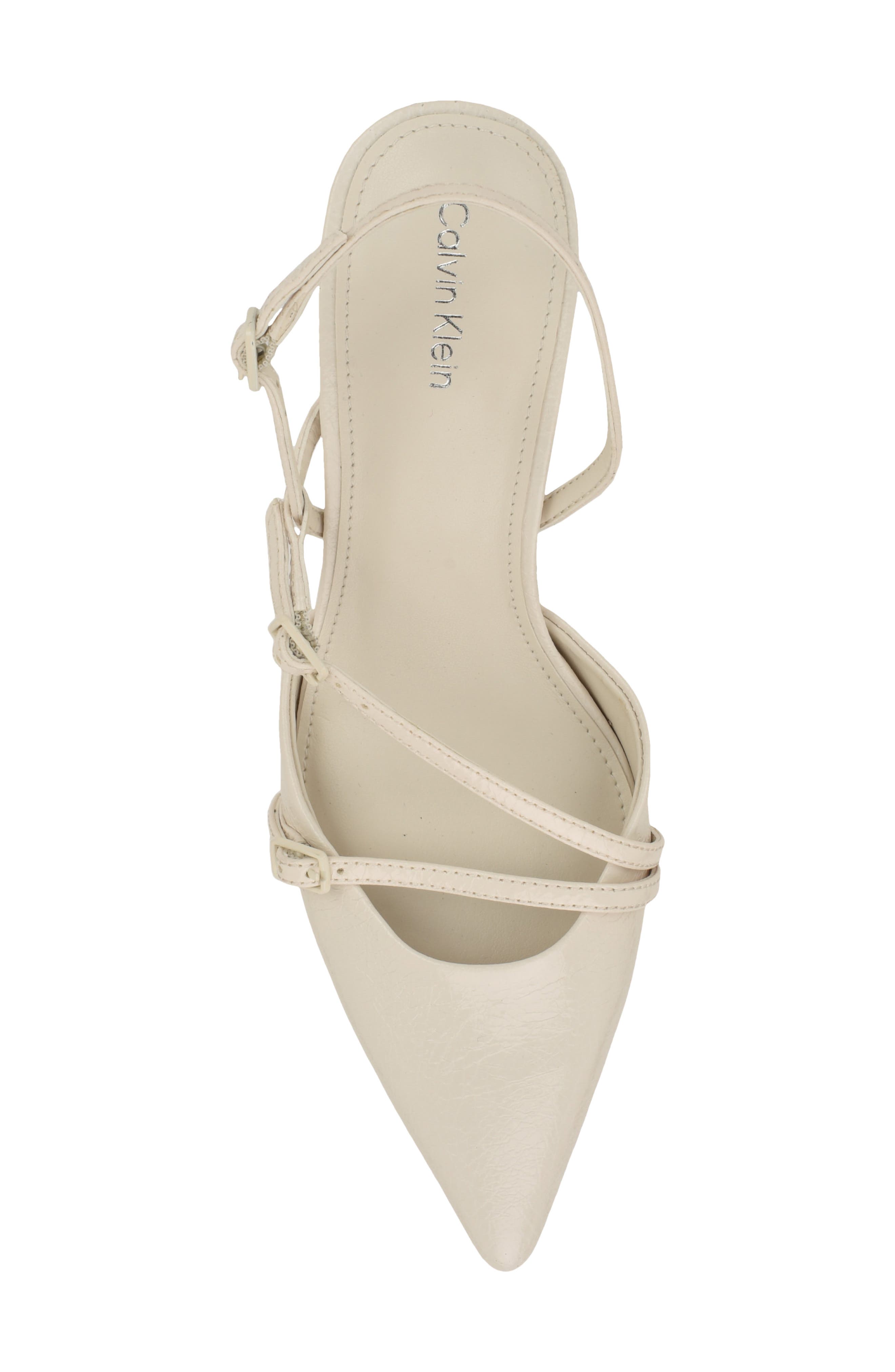 Tarlie Pointed Toe Slingback Pump, Alternate, color, IVORY