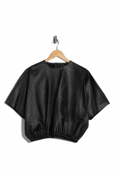 Longchamp Leather Crop Top