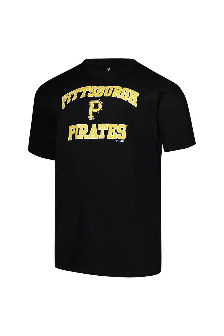 Men's Profile  Black Pittsburgh Pirates Big & Tall Heart & Soul T-Shirt, Alternate, color, Black