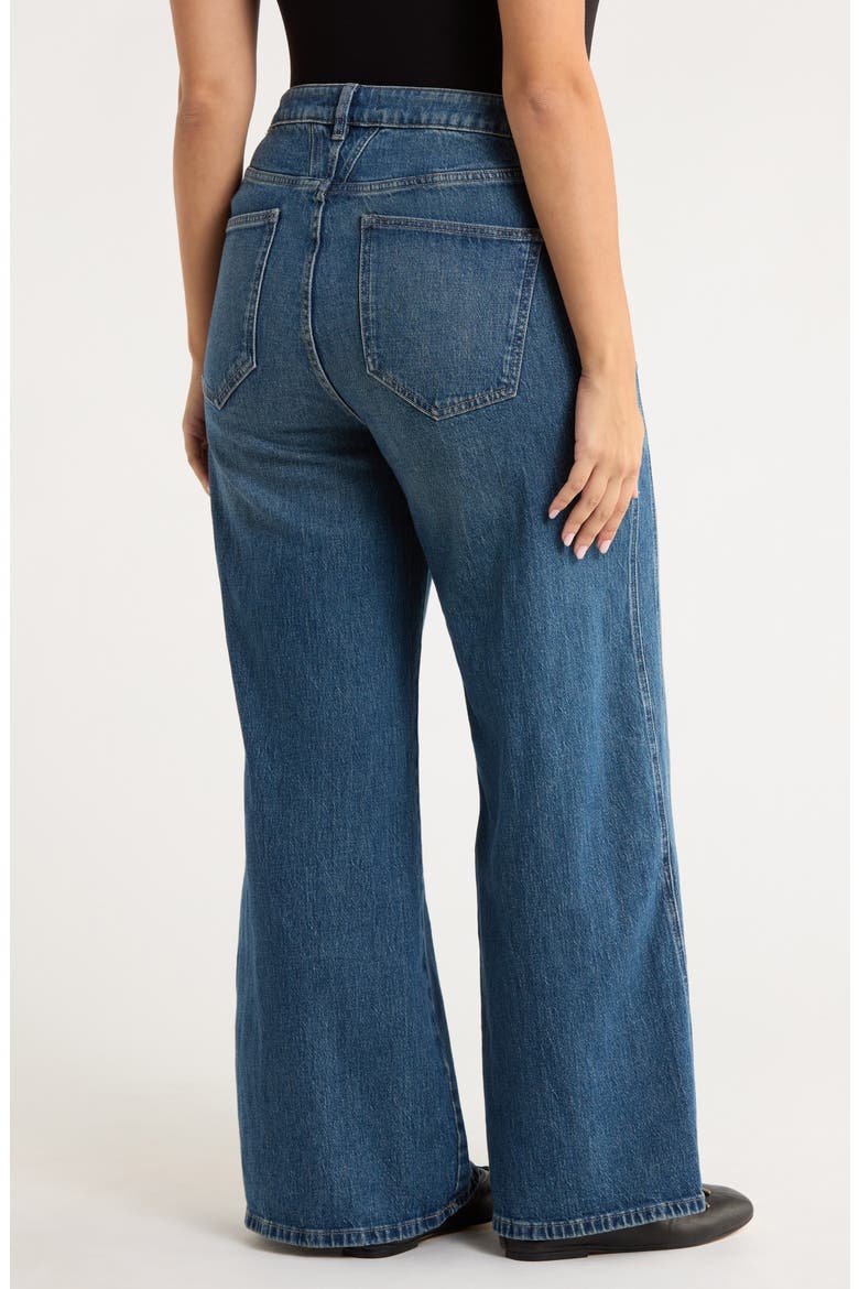 NCE High Waist Wide Leg Jeans, Alternate, color, SCENIC ROUTE