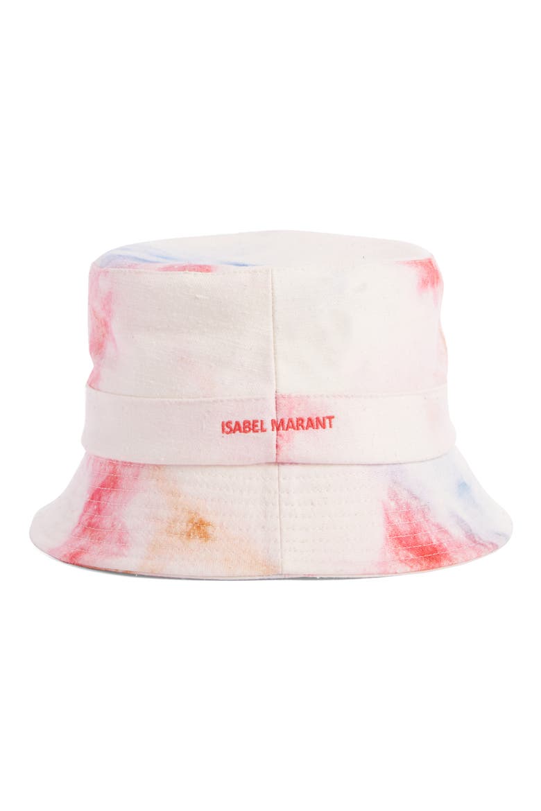 Haley Slouchy Tie Dye Bucket Hat, Alternate, color, PINK
