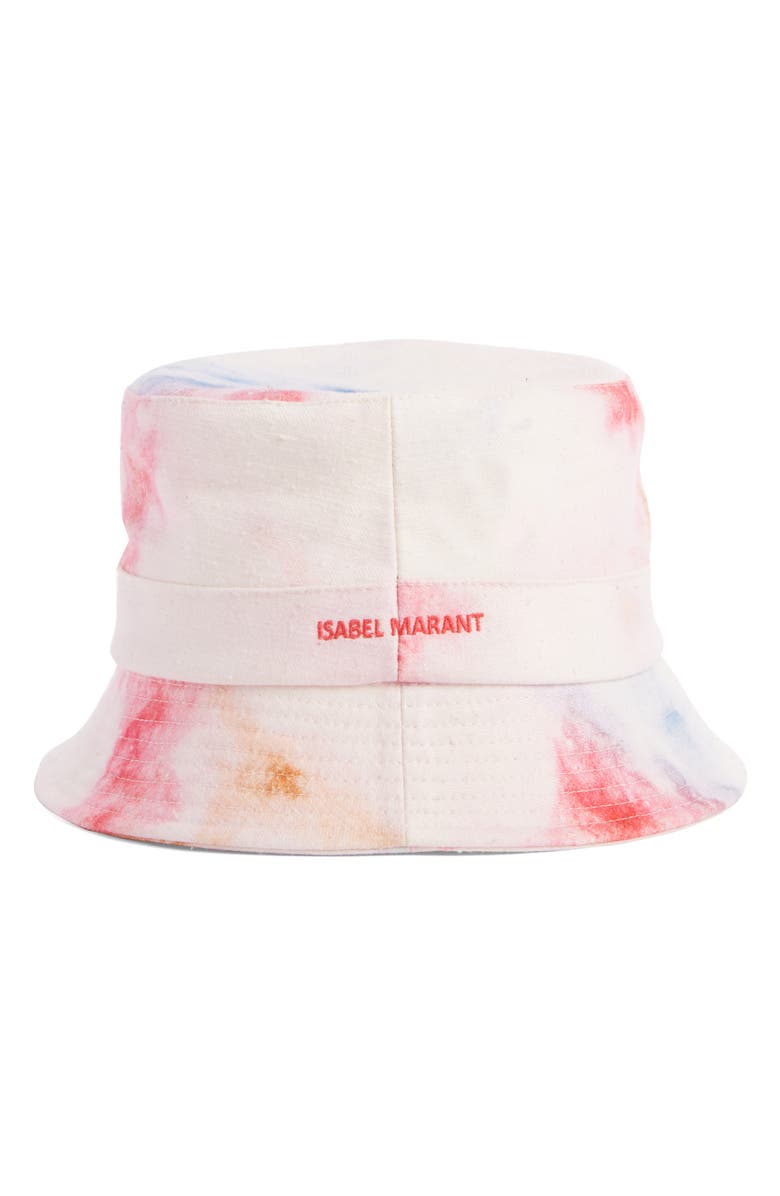 Isabel Marant Haley Slouchy Tie Dye Bucket Hat, Alternate, color, 