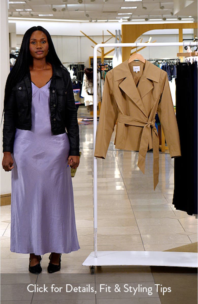 Jordan Short Trench Coat, sales video thumbnail