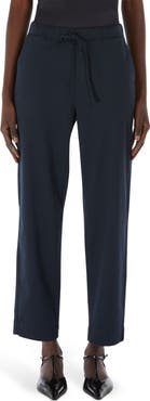 MM by Max Mara Mara Stretch Cotton Drawstring Ankle Pants