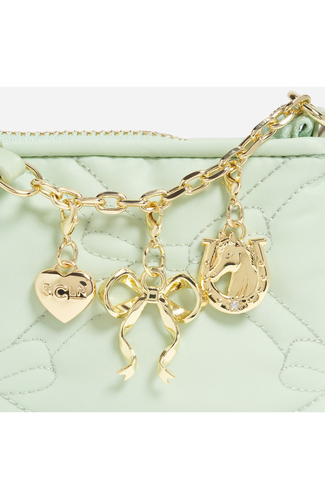 Stoney Clover Lane Charm Nylon Crossbody Bag, Alternate, color, Pistachio