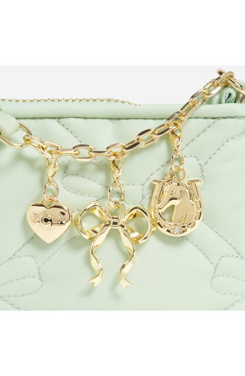 Stoney Clover Lane Charm Nylon Crossbody Bag In Green