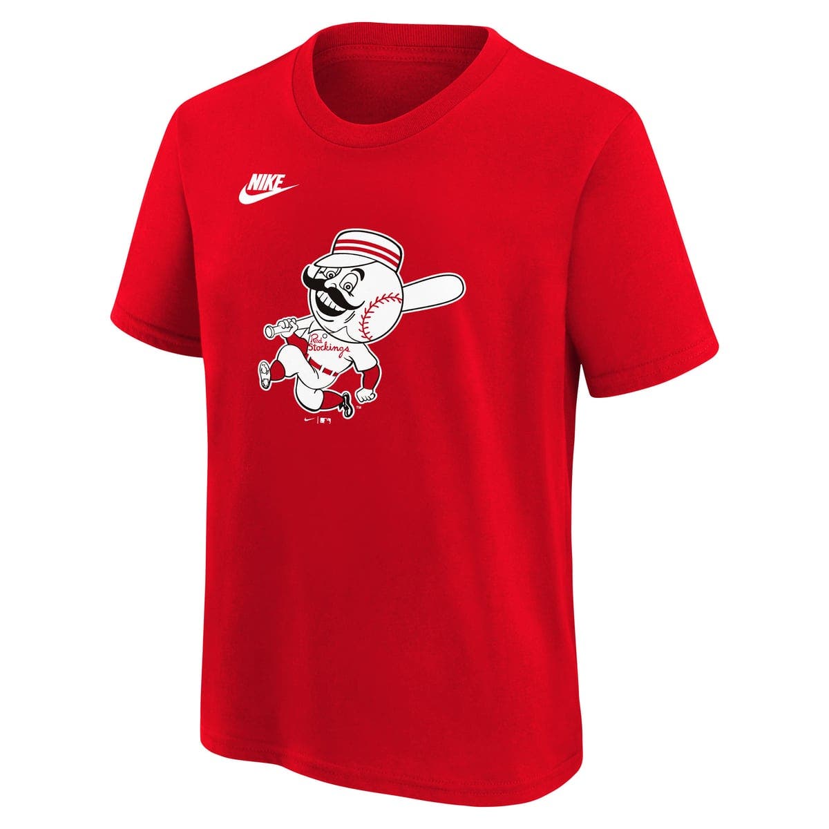 Nike Youth Nike Red Cincinnati Reds Cooperstown Collection Team Logo T ...