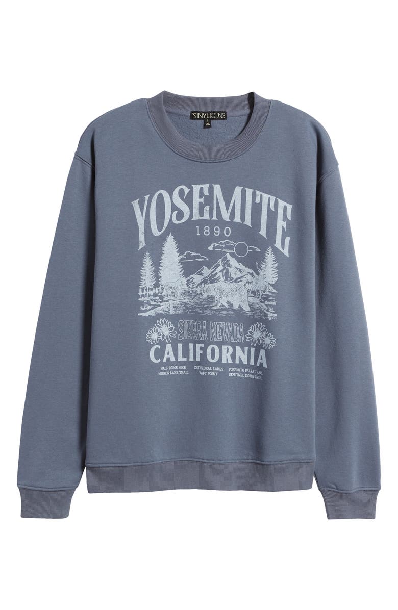 Vinyl Icons Yosemite Graphic Sweatshirt, Alternate, color, Washed Blue