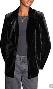 MANGO TEEN Velvet Blazer