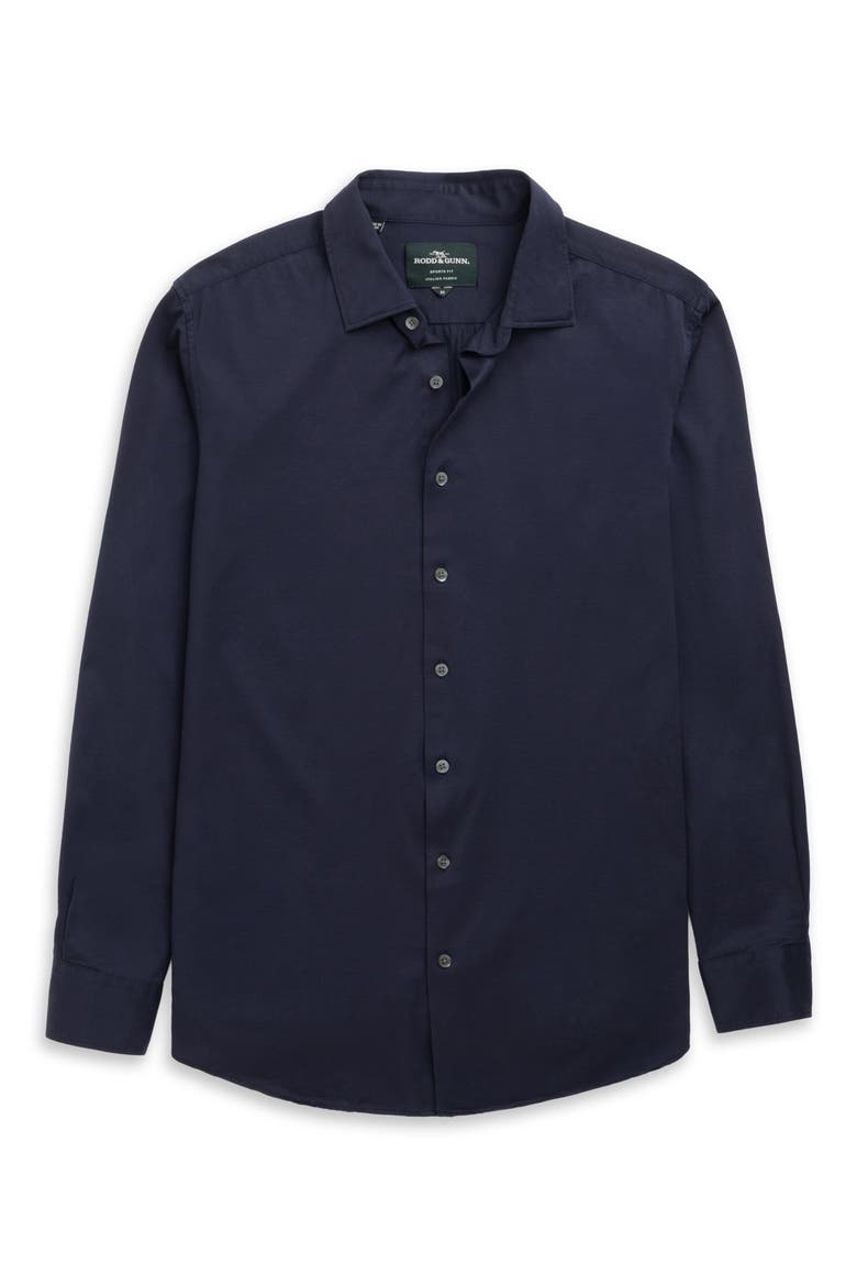 Ascot Park Button-Up Shirt, Alternate, color, INK
