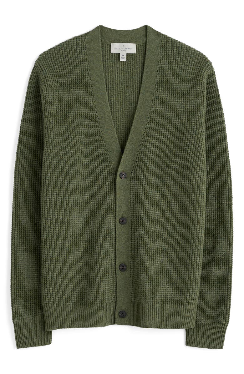 Seasalt Cornwall Scotts Quary Lambswool Blend Cardigan, Alternate, color, Dark Turf