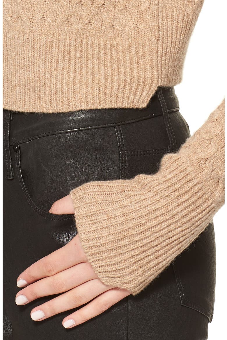 'Jeannie' Turtleneck Sweater, Alternate, color, CAMEL