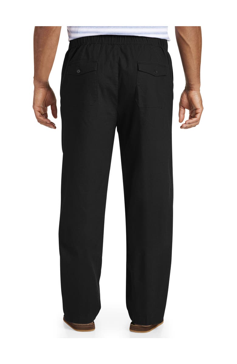 Oak Hill by DXL Big & Tall Linen-Blend Drawstring Pants, Alternate, color, 