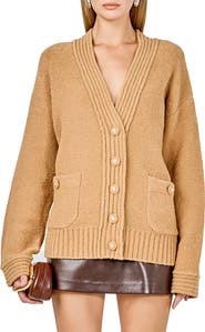 Endless Rose Fuzzy Oversize Cardigan