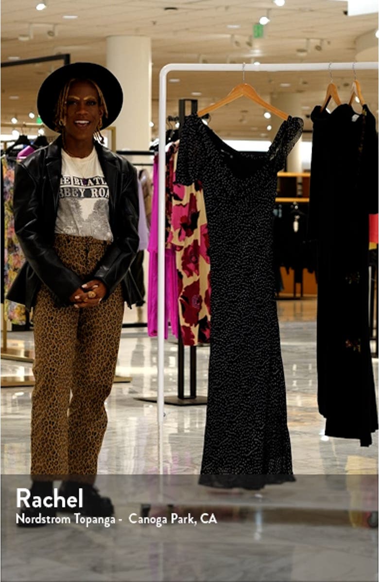 Cowl Neck Polka Dot Midi Dress, sales video thumbnail