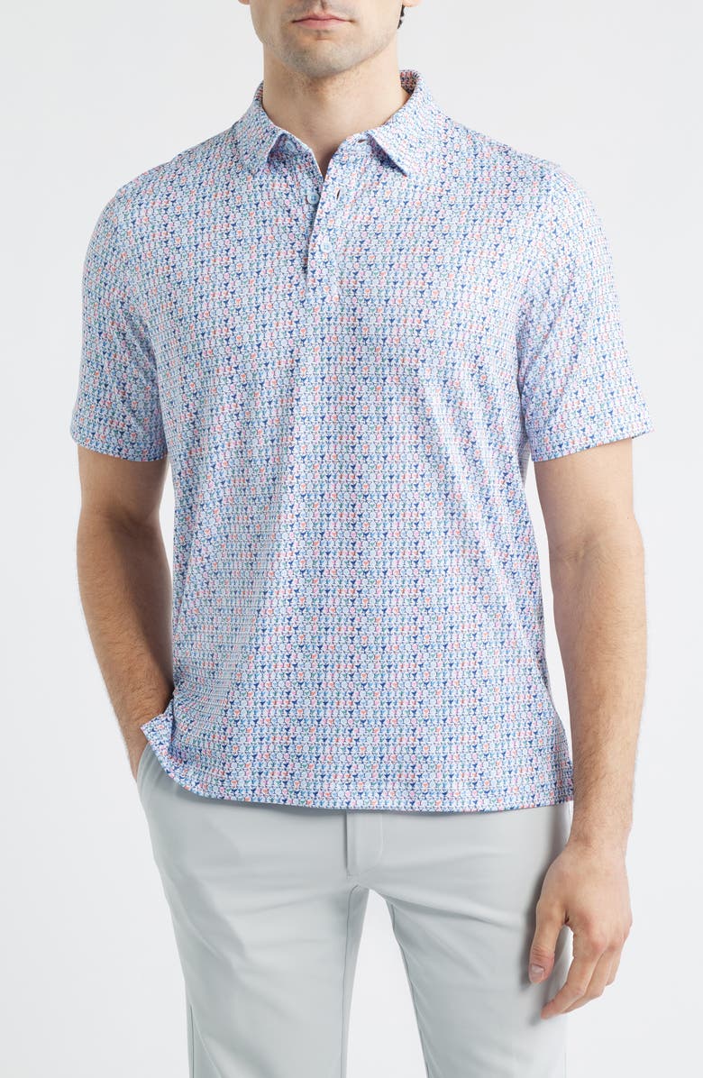 Johnston & Murphy XC+<sup>™</sup> Apex Performance Polo, Main, color, Blue Martini