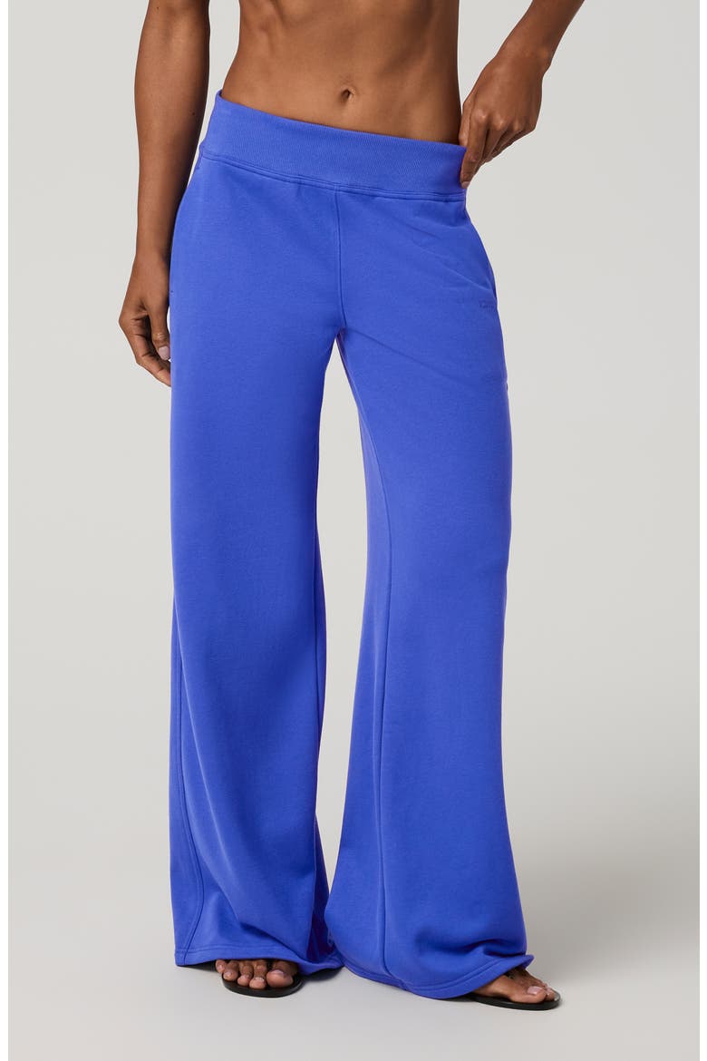 Sedona Mid Rise Wide Leg Sweatpants, Main, color, ELECTRIC BLUE