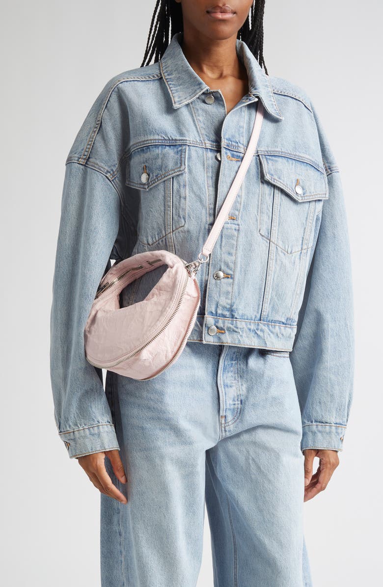 Alexander Wang Mini Twist Memory Leather Handbag, Alternate, color, Light Pink