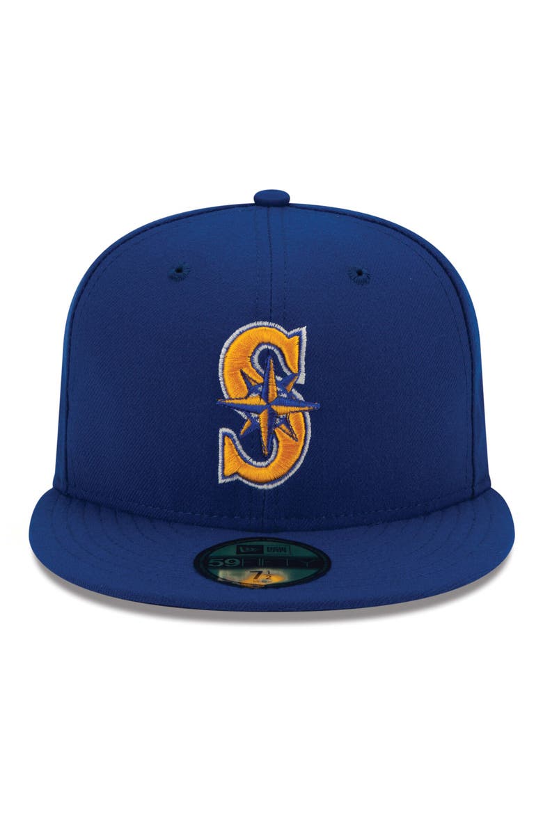 Men's New Era Royal Seattle Mariners Alternate 2 Authentic On Field 59FIFTY Fitted Hat, Alternate, color, ROYAL