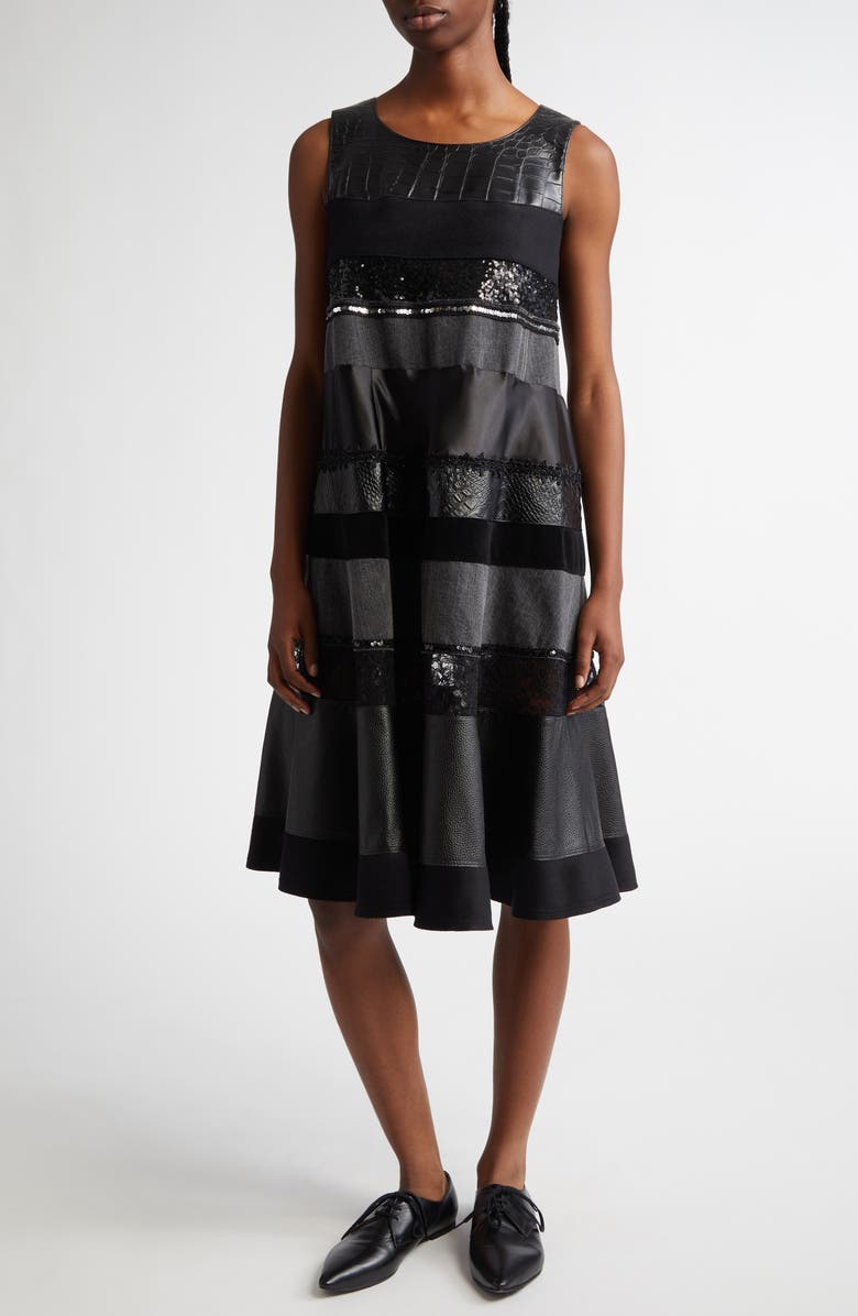 Junya Watanabe Mixed Media Dress, Main, color,