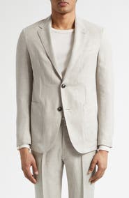 ZEGNA Natural Wool, Linen & Silk Sport Coat