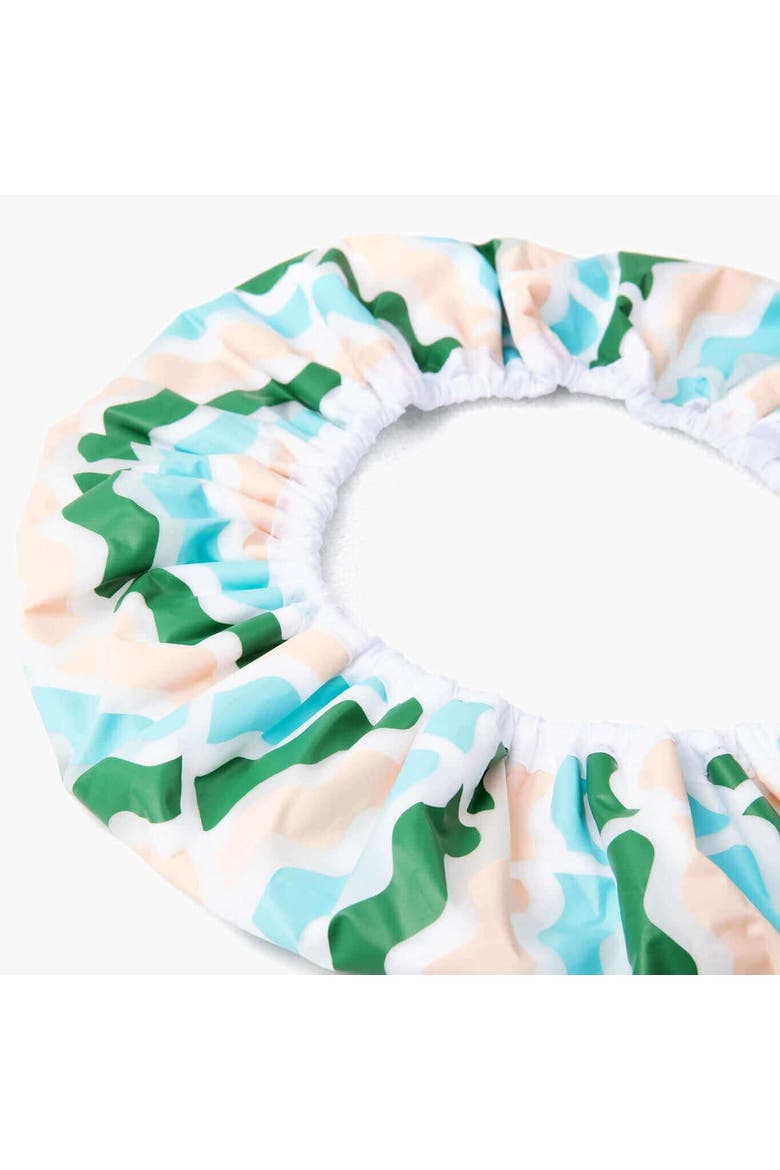 Shower Cap, Alternate, color, White Multi