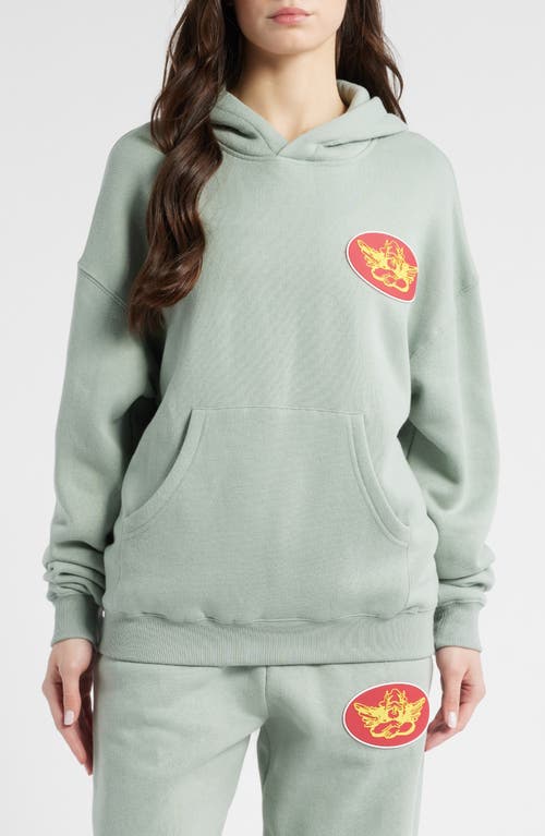 Boys Lie Yours Truly V2 Racer Graphic Hoodie In Green