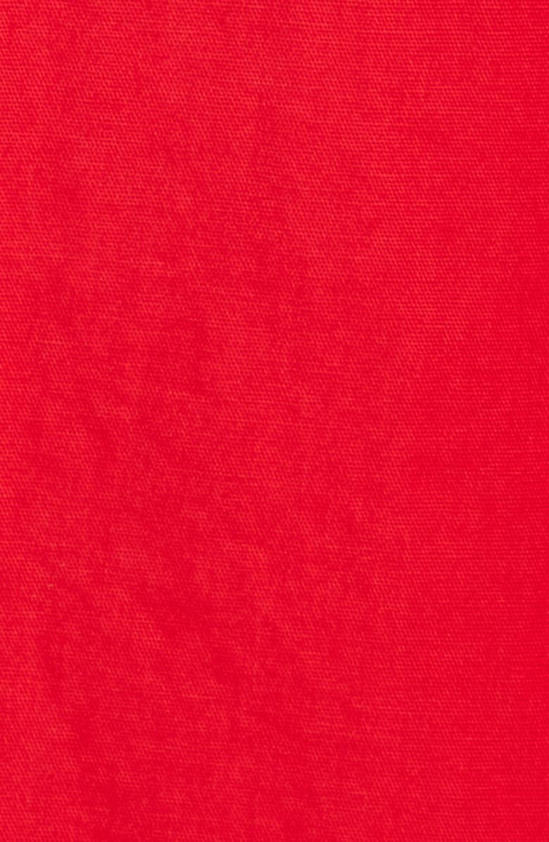 Topshop Crinkle Cotton Maxi Skirt, Alternate, color, Red