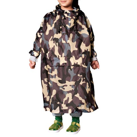 Kids Rain Poncho Jungle